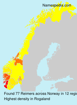 Surname Reimers in Norway Surname Reimers in Norway