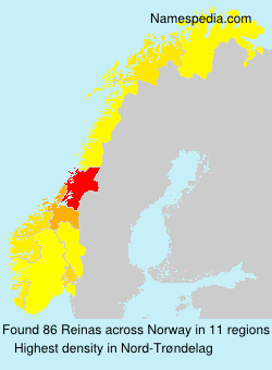 Surname Reinas in Norway Surname Reinas in Norway