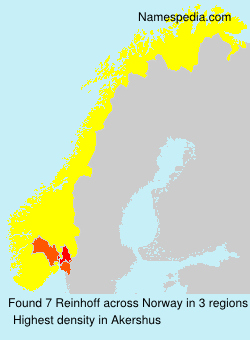 Surname Reinhoff in Norway Surname Reinhoff in Norway