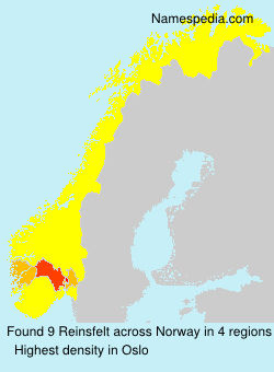 Surname Reinsfelt in Norway Surname Reinsfelt in Norway