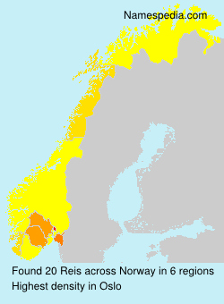 Surname Reis in Norway Surname Reis in Norway
