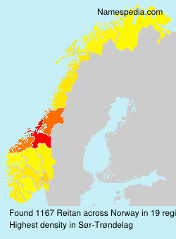 Surname Reitan in Norway Surname Reitan in Norway