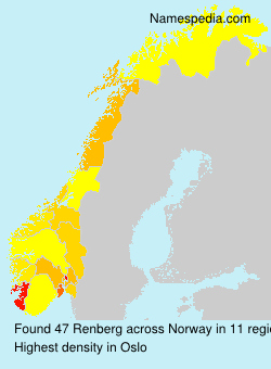 Surname Renberg in Norway Surname Renberg in Norway