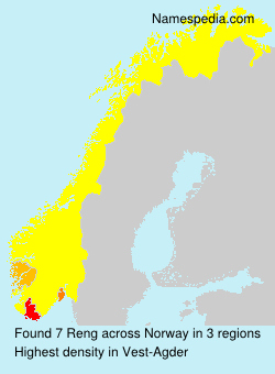 Surname Reng in Norway Surname Reng in Norway