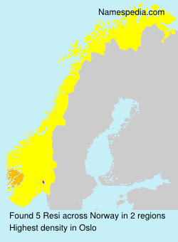 Surname Resi in Norway Surname Resi in Norway