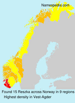 Surname Reszka in Norway Surname Reszka in Norway