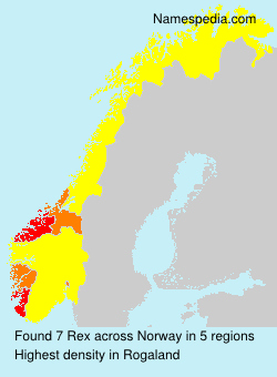 Surname Rex in Norway Surname Rex in Norway