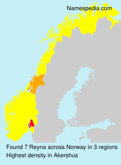Surname Reyna in Norway Surname Reyna in Norway