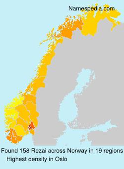 Surname Rezai in Norway Surname Rezai in Norway