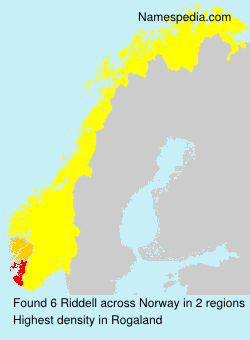 Surname Riddell in Norway Surname Riddell in Norway