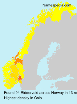 Surname Riddervold in Norway Surname Riddervold in Norway