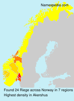 Surname Riege in Norway Surname Riege in Norway