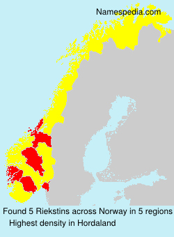 Surname Riekstins in Norway Surname Riekstins in Norway