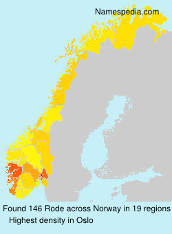Surname Rode in Norway Surname Rode in Norway