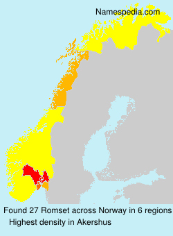 Surname Romset in Norway Surname Romset in Norway