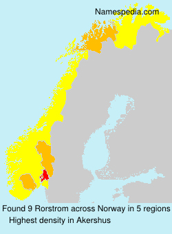Surname Rorstrom in Norway Surname Rorstrom in Norway