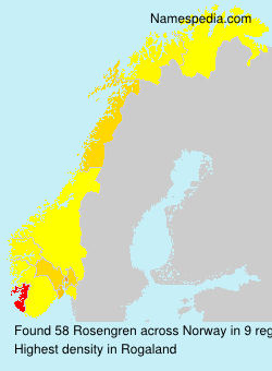 Surname Rosengren in Norway