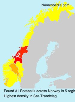 Surname Rotabakk in Norway Surname Rotabakk in Norway