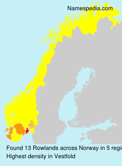 Surname Rowlands in Norway Surname Rowlands in Norway