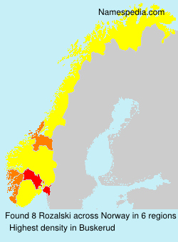 Surname Rozalski in Norway Surname Rozalski in Norway