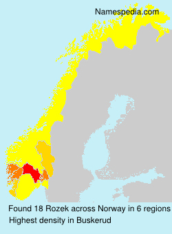 Surname Rozek in Norway Surname Rozek in Norway