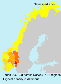 Surname Rud in Norway Surname Rud in Norway