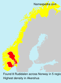 Surname Rudidalen in Norway Surname Rudidalen in Norway