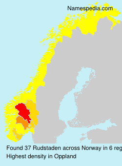 Surname Rudstaden in Norway Surname Rudstaden in Norway