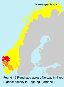 Surname Runshaug in Norway Surname Runshaug in Norway