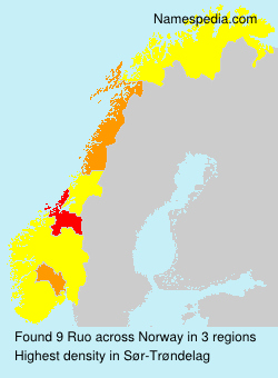 Surname Ruo in Norway Surname Ruo in Norway