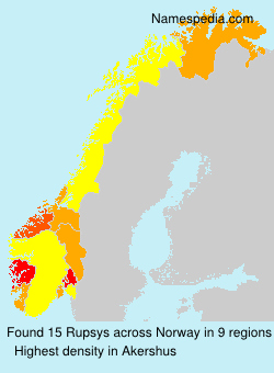 Surname Rupsys in Norway Surname Rupsys in Norway