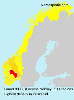 Surname Rust in Norway Surname Rust in Norway