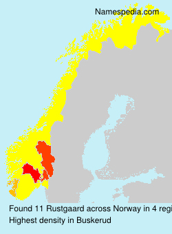 Surname Rustgaard in Norway Surname Rustgaard in Norway