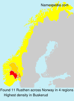 Surname Rusthen in Norway Surname Rusthen in Norway