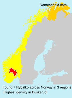 Surname Rybalko in Norway Surname Rybalko in Norway