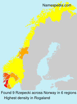 Surname Rzepecki in Norway