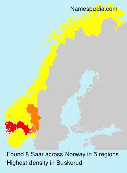 Surname Saar in Norway Surname Saar in Norway