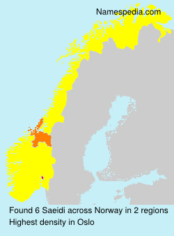 Surname Saeidi in Norway Surname Saeidi in Norway