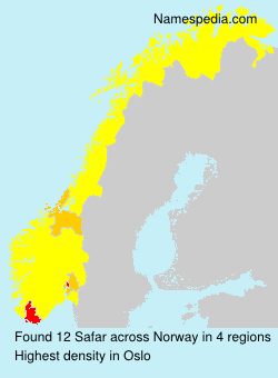 Surname Safar in Norway Surname Safar in Norway
