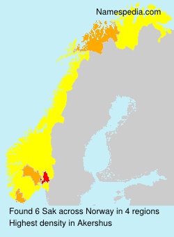 Surname Sak in Norway Surname Sak in Norway
