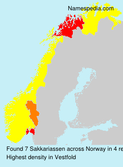 Surname Sakkariassen in Norway Surname Sakkariassen in Norway