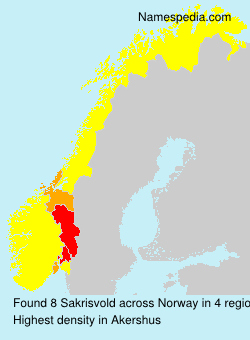 Surname Sakrisvold in Norway Surname Sakrisvold in Norway