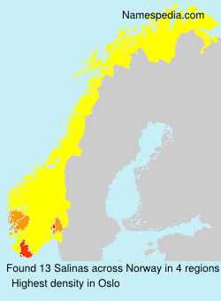 Surname Salinas in Norway
