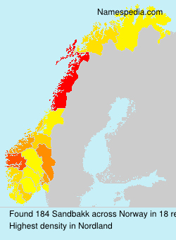 Surname Sandbakk in Norway Surname Sandbakk in Norway