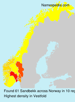 Surname Sandbekk in Norway Surname Sandbekk in Norway