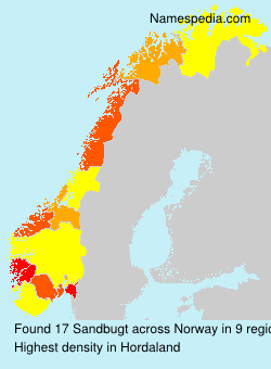 Surname Sandbugt in Norway Surname Sandbugt in Norway
