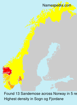 Surname Sandemose in Norway Surname Sandemose in Norway