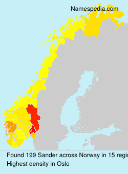 Surname Sander in Norway Surname Sander in Norway