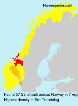 Surname Sandmark in Norway Surname Sandmark in Norway