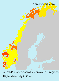 Surname Sandor in Norway Surname Sandor in Norway